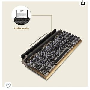 Adventurers Typewriter-Style Retro Mechanical Keyboard LED Backlight